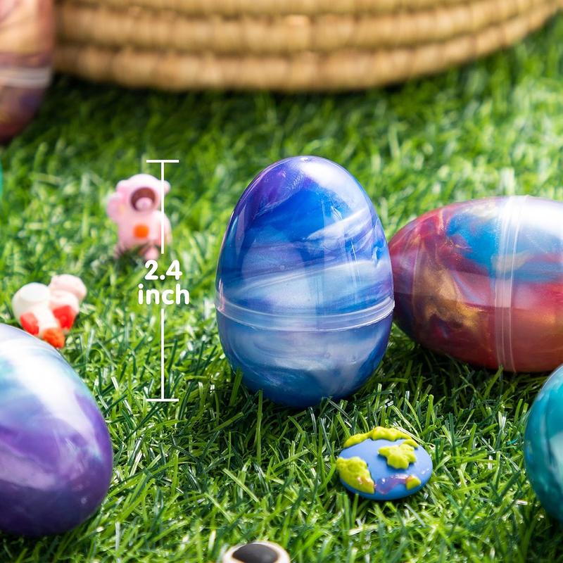 PlayGalaxy™ 12pcs Galaxy Slime Easter Eggs Filled With Slime